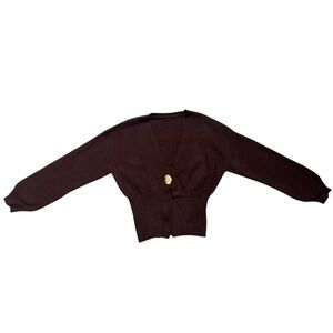 Urban Revivo Cardigan Sweater Brown Wine Color Size Large